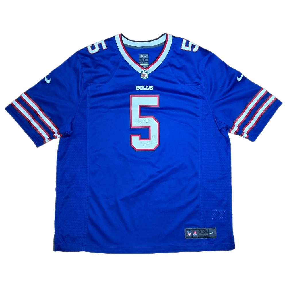 Buffalo Bills Tyrod Taylor #5 Nike On Field NFL Jersey Men's Size XXL Blue Home